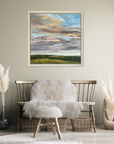 Tranquility Original Oil Landscape Painting In Room Setting 1