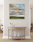 Tranquility Original Oil Landscape Painting In Room Setting 2